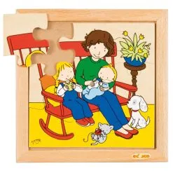 EDUCO Babypuzzels - Voeden (9 Stukjes)
