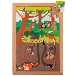 EDUCO Boven- En Onderpuzzel | In Het Bos