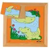 EDUCO Dierenpuzzels 'Moeder En Kind' - Krokodil (6 Stukjes) -Spellen Verkoopwinkel dierenpuzzels moeder en kind krokodil 6 stukjes