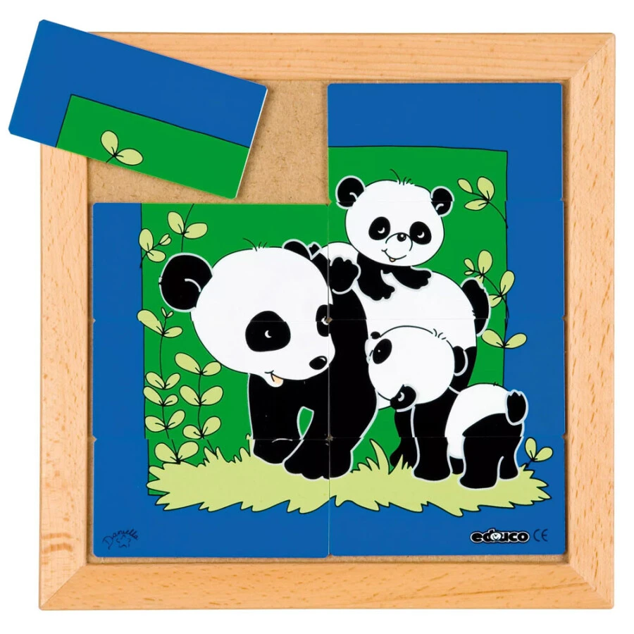 EDUCO Dierenpuzzels 'Moeder En Kind' - Panda (8 Stukjes) 3 EDUCO Dierenpuzzels 'Moeder En Kind' - Panda (8 Stukjes)