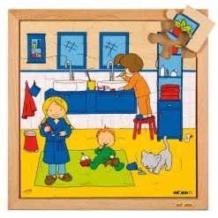 EDUCO Hygiëne Puzzels - Tanden Poetsen (25 Stukjes)