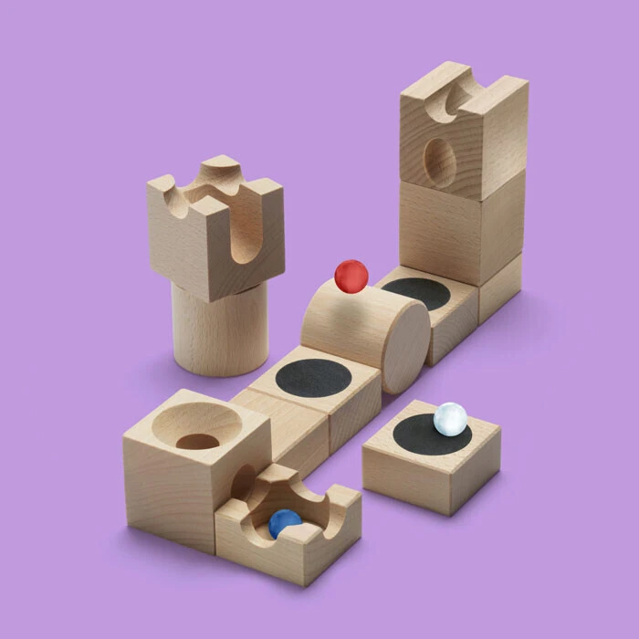 Knikkerbaan Cuboro Jump | 12-delig 4 Knikkerbaan Cuboro Jump | 12-delig - Afbeelding 2