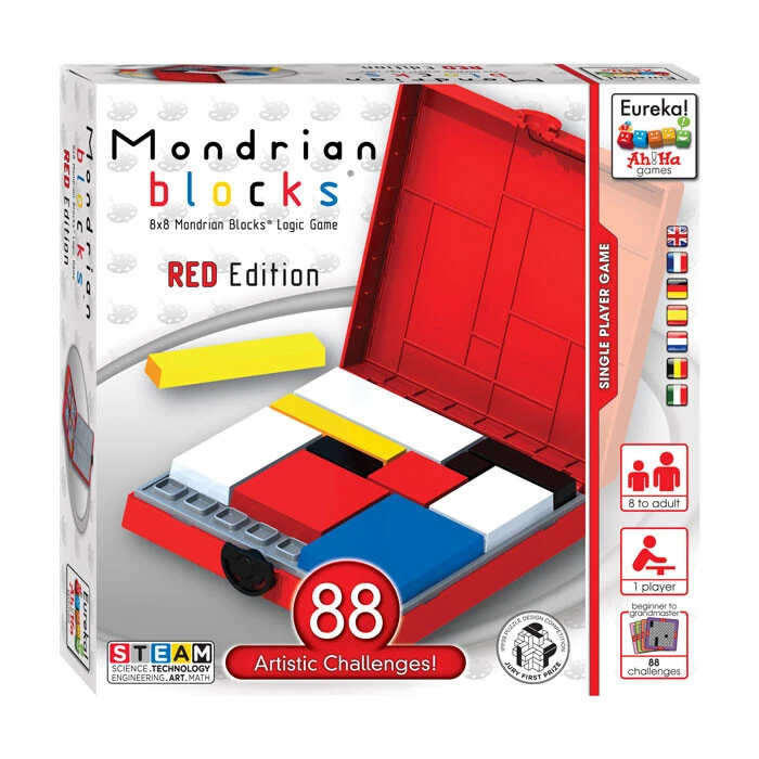 Eureka! Ah!Ha Games Mondrian Blocks - Red Edition 3 Eureka! Ah!Ha Games Mondrian Blocks - Red Edition