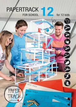 Papertrack Schoolset 1 (3 Knikkerbanen - 12 Kinderen)