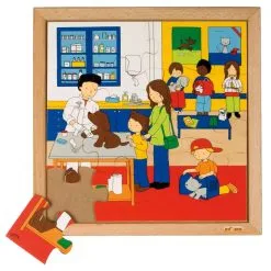 EDUCO Puzzels Gezondheid - Dierenarts (16 Stukjes)