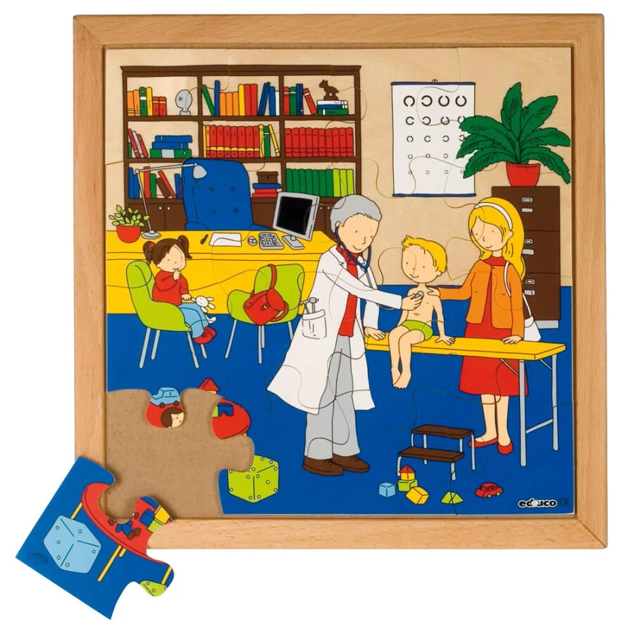 EDUCO Puzzels Gezondheid - Dokter (16 Stukjes) 3 EDUCO Puzzels Gezondheid - Dokter (16 Stukjes)