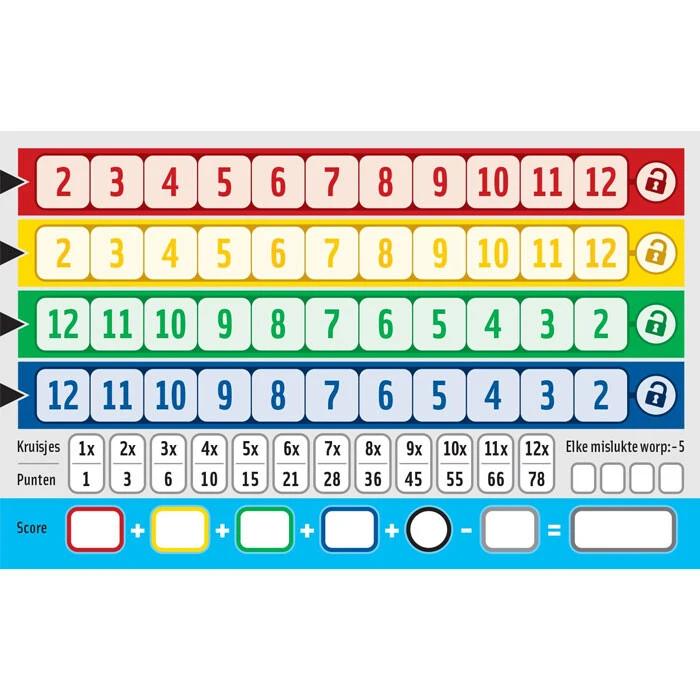 White Goblin Games Qwixx On Board 5 White Goblin Games Qwixx On Board - Afbeelding 3