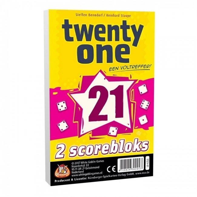 White Goblin Games Twenty One Scoreblok 3 White Goblin Games Twenty One Scoreblok